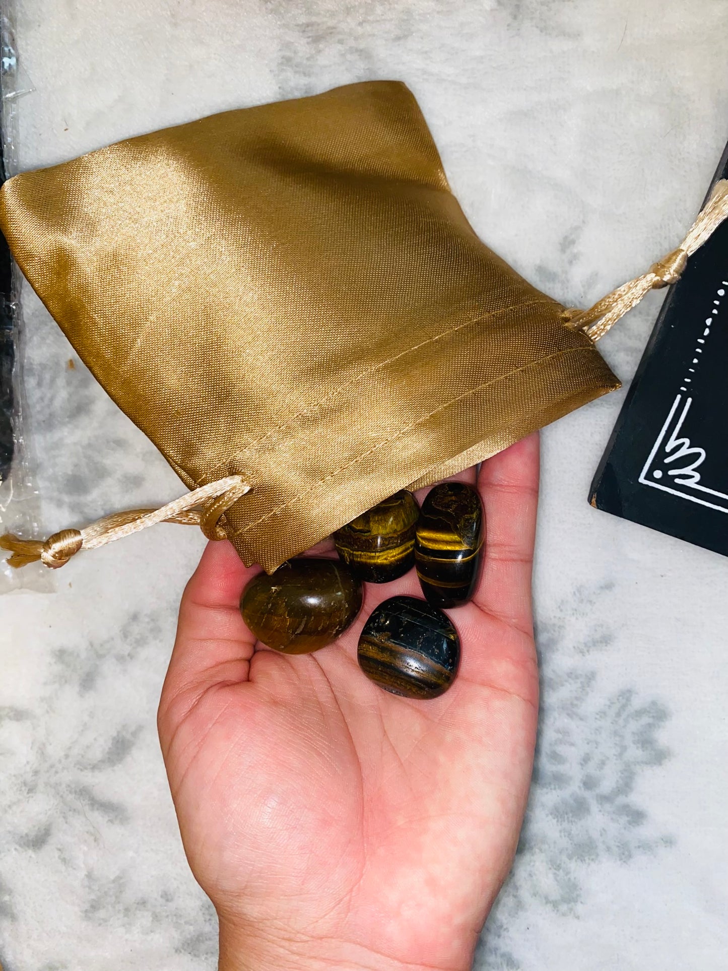 Charm Baggie - Tiger Eye