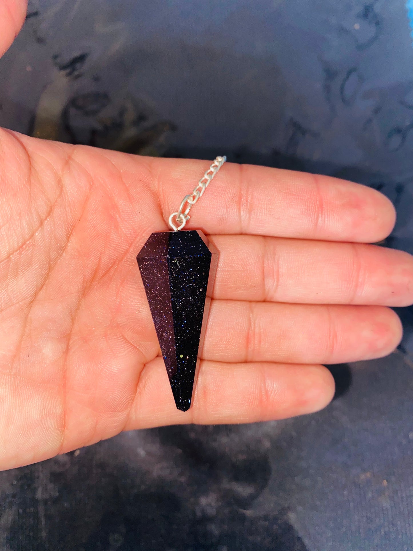 Blue Goldstone Pendulum