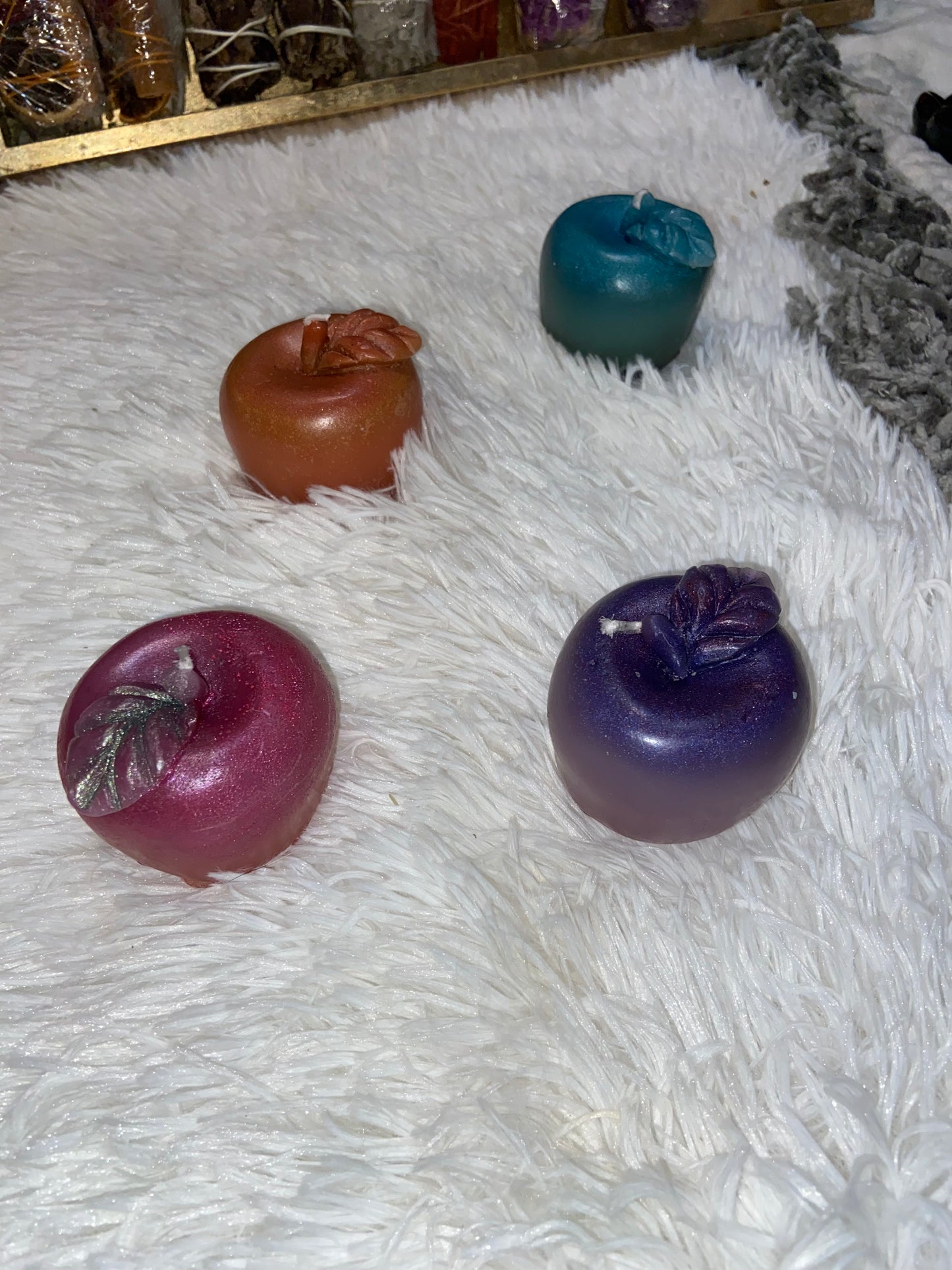 Apple Abundance spell candle