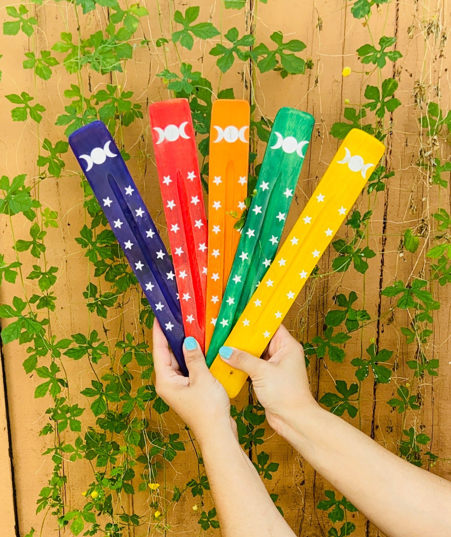 Triple Moon Incense Holder